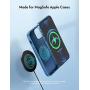 RAVPower Magnetic Wireless Charger iPhone 12 Charger【Mini Type C PD Adapter Included】 Fast Wireless Charging Pad Compatible with MagSaf-e Stand iPhone 12 Pro Max/Mini/AirPods Pro