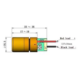 Quarton Laser Module VLM-520-02 LPA (Adjustable Direct Green DOT Laser Module)