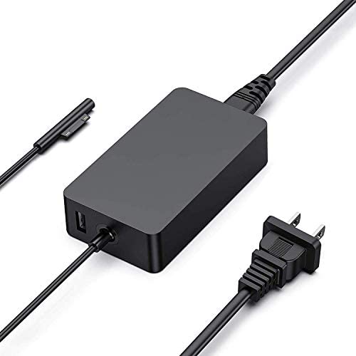 Surface Pro Charger BTBSZ 44W 15V 2.58A Power Supply Compatible with Surface Pro 6 Pro 5 Pro 4 Pro 3 Surface Laptop & Surface Go & Surface Book with USB Charging Port