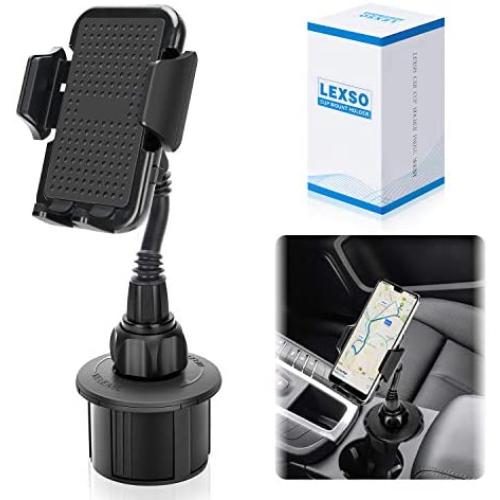 Car Cup Holder Phone Mount，Universal Smart Adjustable Automobile Car Phone Mount for iPhone 11/Xs/Max/XR/8/7/6 Plus Samsung Galaxy S10/S9/S8 Note9 Nexus Sony、HTC、Huawei and All Smartphones