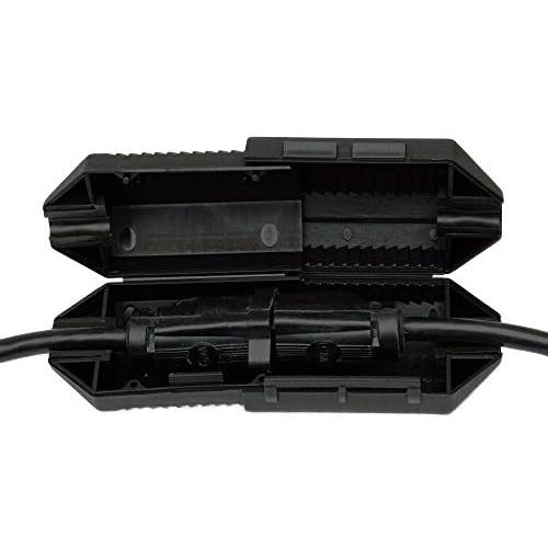 Black CordSafe Electrical Extension Cord Protective Safety Cover Water-Resistant, Indoor Outdoor, Cord Fastening, Cord Retention Management AV, Patio String Lights Holiday Wedding Event Lights Black CordSafe Electrical Extension Cord Protective Safety Cover Water-Resistant, Indoor Outdoor, Cord Fastening, Cord Retention Management AV, Patio String Lights Holiday Wedding Event Lights