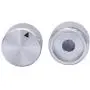 Taiss/ 2pcs Silver Color Aluminum Rotary Electronic Control Potentiometer Knob for 6 mm Diameter Shaft, Volume Control Knobs, Audio knob, Guitar Knobs，Switch Knob, 20mm Dia. x 15.5mm Height