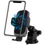KMMOTORS Cooling Wireless Car Charger, 15W Qi Fast Charging Auto-Clamping Car Mount, Compatible iPhone 11/11 Pro/11 Pro Max/Xs MAX/XS/XR,Samsung S10/S10+/S9/S9+(Cooling Charger)