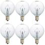 25 Watt Wax Warmer Bulbs, Scentsy Bulb for Full Size Scentsy Warmer, 6 Pack E12 Base Wax Bulb, Dimmable - Warm White - 120 Volt Light Bulbs for Scentsy Burner, High Temp Resistance (25)