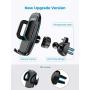 Mpow Car Phone Mount, Air Vent Phone Holder, 3-Level Adjustable Clip, Upgrade Clamp Arm, One Button Release, Rotatable Phone Mount Compatible iPhone 12 11 Pro MAX XS XR X 8 7 6Plus Galaxy S20 Etc