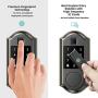 Narpult Smart Door Lock, Fingerprint Electronic Deadbolt Door Lock, Keyless Entry Door Lock Featuring Auto-Locking, Smart Door Lock, Compatible with Alexa, Google Assistant - Bronze