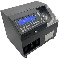 Ribao CS-211S 3 Pocket Coin Counter and Sorter, High Speed Heavy Duty Mixed Coin Value Counter and Sorter, Counterfeit Detection Two-Year Warranty