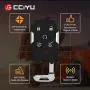 cciyu 1 X Flip Key Fob Uncut Blade (SHELL CASE) 6 Buttons Replacement for Suburban Tahoe for G MC Yukon XL HYQ1AA with FCC: 1551A-1AA 13508280 13580804 22984995 HYQ1AA 13580802 13580802 5922084