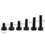 Hex Socket Screws, 300Pcs M3 Black Alloy Steel Hex S ocket Screws Bolt with Hex Nuts Washers Assortment for Electronic Products(A)