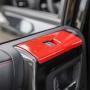 Car Window Lift Switch Button Cover Tirm for Toyota 4Runner 2010-2020 (Red)