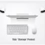 Adjustable Laptop Stand Dock | Compatible with All Laptops | Vertical Modern Aluminum Custom Fit Desktop Space-Saving & Portable (Silver)