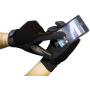 Boss Tech Products, Inc. BTP-GLV-MECBLK Mechanics Style Touch Screen Gloves for All Touch Screen Electronic Devices - Retail Packaging - Black