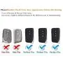 Royalfox(TM) 2/3/4 Buttons Soft TPU Smart keyless Remote Key Fob case Cover Shell for Lexus RX is CT GS NX ES RC RCF GSF es300 es330 es350 RC200 RC300 RC350 is300 is250 is350 (Blue)