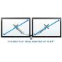 Mount-It! Dual Monitor Wall Mount with Articulating Gas-Spring Arms, VESA 75x75 mm and 100x100 mm, 19.8 lb weight capacity, Silver (MI-42114)