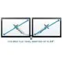 Mount-It! Dual Monitor Wall Mount with Articulating Gas-Spring Arms, VESA 75x75 mm and 100x100 mm, 19.8 lb weight capacity, Silver (MI-42114) Mount-It! Dual Monitor Wall Mount with Articulating Gas-Spring Arms, VESA 75x75 mm and 100x100 mm, 19.8 lb weight capacity, Silver (MI-42114)