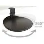 Max Smart Clamp on Mouse Platform, Clip on Mouse Pad Rotating 360, Ergonomic Mouse Tray Attachment, Office Mouse Pad, Slide Out Mouse Tray for Home, Office to Save Space (Black)