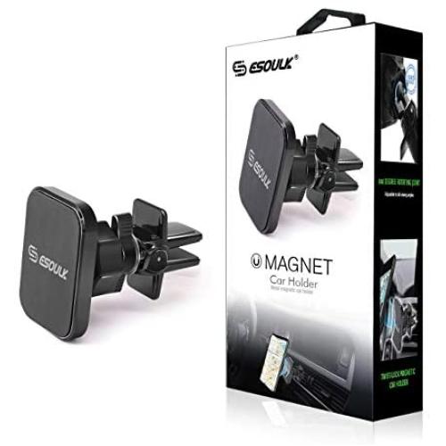 ESOULK - Magnetic Universal Air Vent Phone Car Mount Smartphone Holder, Black (ESLK-EH02P)