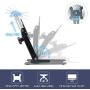 Wearson Folding Monitor Stand - Height Adjustable Vesa Monitor Stand, Tilt, Rotation Free Standing Low Profile Desk Mount for Single Monitor up to 28 inch Screens Upgrade WS-03T