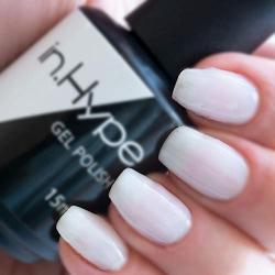 IN.HYPE Soak Off UV Gel Nail Polish - Semi-Transparent Opal Jelly Milky White. Extra Shine. Non-Toxic