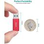 USB C to USB Adapter,NIMASO USB C to USB 3.0 Adapter, USB A to C Adapter 5Gbps Sync Fast Charging Audio Output Both Sides for iPhone 11,Airpods iPad,Samsung Note 10 S20 S20+ S9 S8,Google Pixel,Laptops