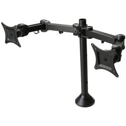 SIIG Tilt/swivel/rotate/Extend Desk Mount for 13 to 27 Inches Dual Monitor, Black (CE-MT0Q11-S1)