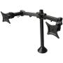 SIIG Tilt/swivel/rotate/Extend Desk Mount for 13 to 27 Inches Dual Monitor, Black (CE-MT0Q11-S1)