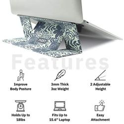 MOFT Invisible Slim Laptop Stand, Adhesive and Reusable, Adjustable Perfect Viewing Angles, Compatible with Laptops Up to 15.6''