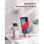 Conido Charging Station for Apple Products, 3 in 1 Charging Dock for Apple Watch SE 6 5 4 3 2 1, Charging Stand for AirPods 1 2 iPhone SE New 11 Pro Max XR XS Max X 8 Plus 7 Plus 6S Plus 5 5S SE 5C
