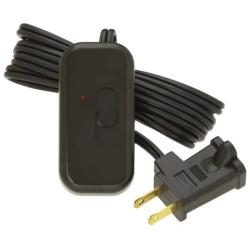 Lutron Credenza Plug-In Dimmer FOR Halogen and Incandescent Bulbs, with Locator Light, TT-300NLH-BR, Brown