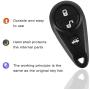 VOFONO Keyless Entry Remote Key Fob Fits for Subaru Outback 2005-2007/Tribeca 2006-2007/Impreza 1999-2009/Impreza WRX 2005-2009/Forester 2002-2004/Subaru Legacy 2005-2007, P/N: NHVWB1U711 Pack of 2