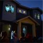 OOCOME Halloween Christmas Window Projector, Holographic Projection with Tripod, Christmas Halloween Window Projector with 12 Movies, Outdoor Garden Decoration for Halloween/Christmas