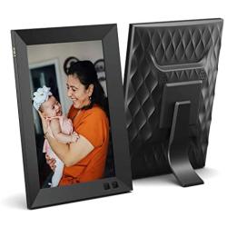 NIX 8 Inch Digital Picture Frame (Non-WiFi) - Portrait or Landscape Stand, HD Resolution, Auto-Rotate, Remote Control - Mix Photos and Videos in The Same Slideshow