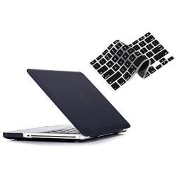 RUBAN Case Compatible with MacBook Pro 15 inch 2011 2010 2009 Release A1286, Plastic Hard Case Shell and Keyboard Cover for Older Version MacBook Pro 15 Inch with CD-ROM - Black