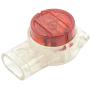 Uvital 200-Pack 3 Port Crimp Connection Terminals Red Clear K3 Connector Waterproof Wiring Ethernet Cable Telephone Cord Splice Terminals Uvital 200-Pack 3 Port Crimp Connection Terminals Red Clear K3 Connector Waterproof Wiring Ethernet Cable Telephone Cord Splice Terminals