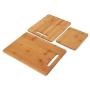 Farberware 3-Piece Bamboo Cutting Board, Set of 3 Assorted Sizes, Brown