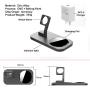BNCHI 2 in 1 Aluminum Alloy Charging Station Compatible with iPhone12/12 Mini/12 Pro Max/11/11pro/X/Xs/Xs MAX/8 Plus/8 and iWatch 6/5/4/3/2/1(with QC3.0 Adapter)