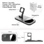 BNCHI 2 in 1 Aluminum Alloy Charging Station Compatible with iPhone12/12 Mini/12 Pro Max/11/11pro/X/Xs/Xs MAX/8 Plus/8 and iWatch 6/5/4/3/2/1(with QC3.0 Adapter)