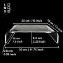 AMT Acrylic Monitor Stand Clear Monitor Stand Clear Monitor Riser Laptop/PC/Multimedia Monitor Stand for Home Office (Small)
