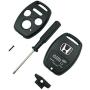 Olivine Auto 4 Buttons Key Fob Casing for Honda Accord Civic Ex Pilot Keyless Entry Remote Key Shell (Only Key Shell Without Blade)(4Button-1PCS)