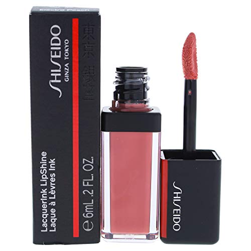 Shiseido Lacquerink Lipshine - 312 Electro Peach By for Unisex - 0.20 Oz Lip Gloss, 0.2 Oz
