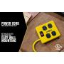 Yellow Jacket 2177N Metal Power Block with 4 Outlets and Lighted Switch, 4-foot Cord