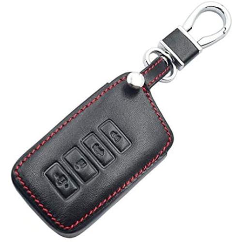 WFMJ Black Leather For Lexus ES IS GS NX LS RX RC 300h 350 200t 250 300 F 450h 460 600h 4 Buttons Remote Key Chain Cover Case Fob