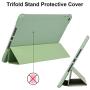 iPad 8th Generation/7th Gen Case with Pencil Holder, 10.2 Inch iPad Case for Kids, Slim Trifold Stand Full Body Protective Smart Cover for iPad 8 Gen 2020 & 7 Gen 2019 - Green