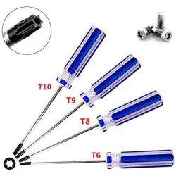 Buspoll Torx screwdriver set ，T6 T 8T9T10 Torx Screwdriver, suitable for repair or maintenance, toys, small appliances and electronic products