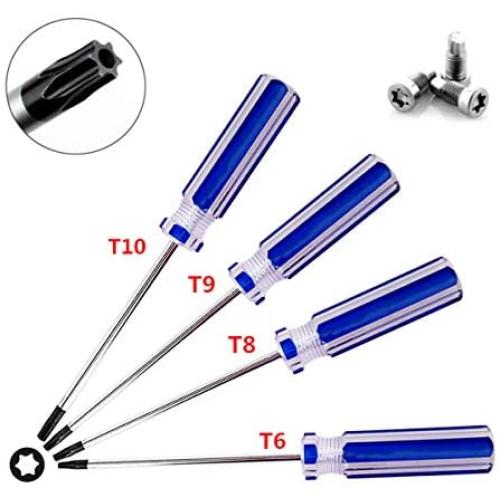 Buspoll Torx screwdriver set ，T6 T 8T9T10 Torx Screwdriver, suitable for repair or maintenance, toys, small appliances and electronic products