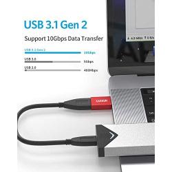 [10Gbps] USB C to USB Adapter (2 Pack), XAOSUN 3.1 Type-C to USB Adapter, Support Superfast Data Sync(OTG) & Fast Charging, Fit for MacBook Pro 2020/2019/2018, MacBook Air, Samsung Galaxy Note, Pixel