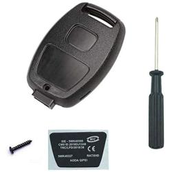 Olivine Auto Key Fob Shell Case Fits for Honda 2008-2012 Accord 2006-2013 Civic EX 2009-2015 Pilot 2005-2006 CR-V Keyless Entry Remote Replacement Key Fob Shell with Screwdriver (1PCS)