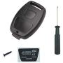 Olivine Auto Key Fob Shell Case Fits for Honda 2008-2012 Accord 2006-2013 Civic EX 2009-2015 Pilot 2005-2006 CR-V Keyless Entry Remote Replacement Key Fob Shell with Screwdriver (1PCS)