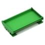Electronics-Salon DIN Rail Mount Carrier, for 110mm x 72mm PCB, Housing, Bracket.
