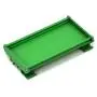Electronics-Salon DIN Rail Mount Carrier, for 110mm x 72mm PCB, Housing, Bracket.